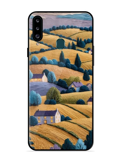 Rolling Hilltop Haven Glossy Soft Edge Case for Samsung Galaxy A20S Chachhi