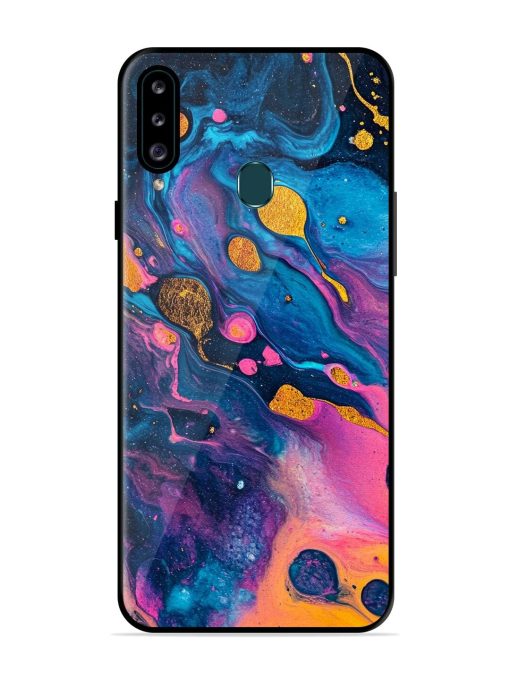 Cosmic Swirl Glossy Soft Edge Case for Samsung Galaxy A20S Chachhi