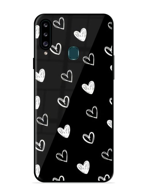 Scattered Hearts Glossy Soft Edge Case for Samsung Galaxy A20S Chachhi