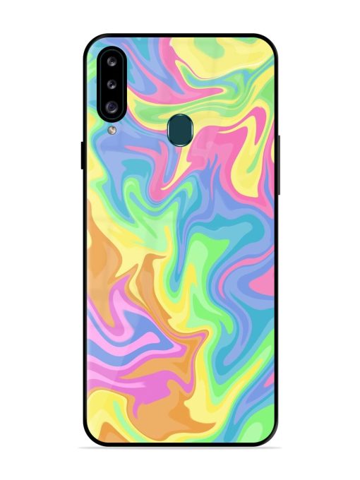 Whimsical Swirl Glossy Soft Edge Case for Samsung Galaxy A20S Chachhi