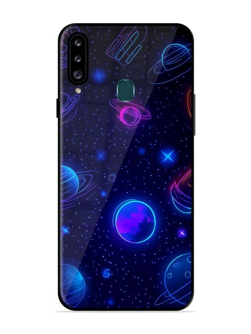 Neon Cosmos Glossy Soft Edge Case for Samsung Galaxy A20S Chachhi