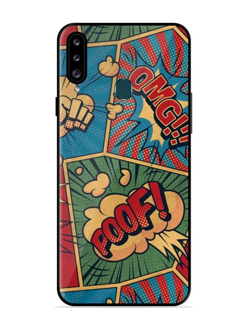 Comic Book Chaos Glossy Soft Edge Case for Samsung Galaxy A20S