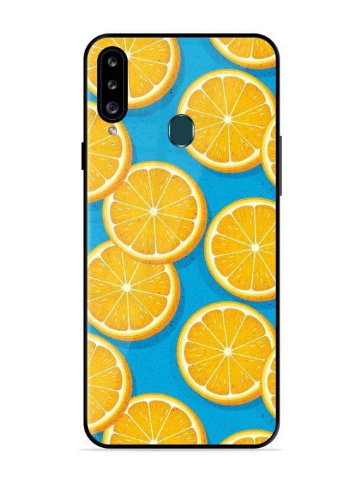 Citrus Symphony Glossy Soft Edge Case for Samsung Galaxy A20S Chachhi