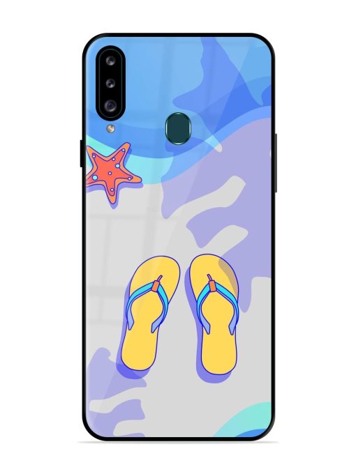 Sandy Toes And Salty Seas Glossy Soft Edge Case for Samsung Galaxy A20S