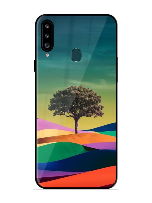 Rainbow'S Lone Sentinel Glossy Soft Edge Case for Samsung Galaxy A20S Chachhi