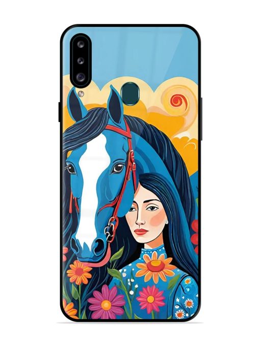 Equine Enchantment Glossy Soft Edge Case for Samsung Galaxy A20S Chachhi