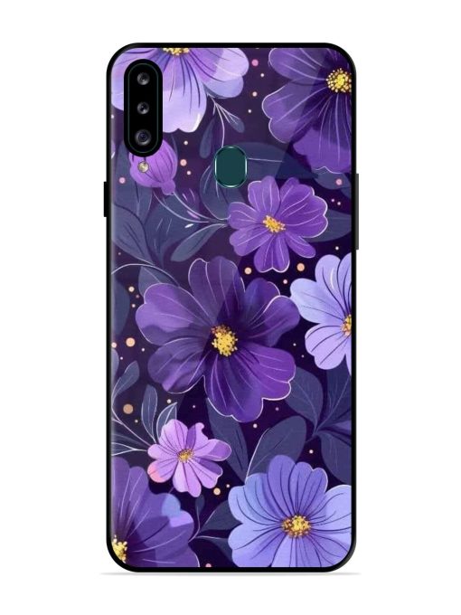 Purple Paradise Glossy Soft Edge Case for Samsung Galaxy A20S Chachhi