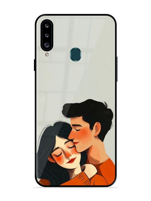 Craft Couples Glossy Soft Edge Case for Samsung Galaxy A20S Chachhi