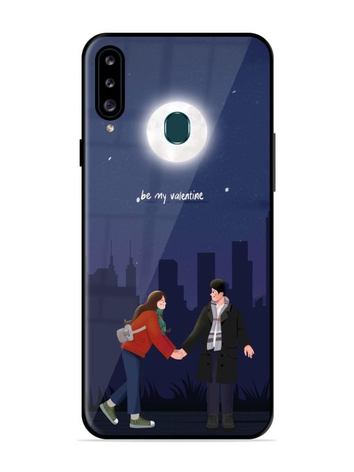 Moonlight Proposal Glossy Soft Edge Case for Samsung Galaxy A20S Chachhi