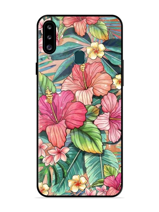 Tropical Tapestry Glossy Soft Edge Case for Samsung Galaxy A20S