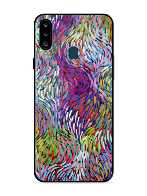 Vibrant Waves Glossy Soft Edge Case for Samsung Galaxy A20S Chachhi