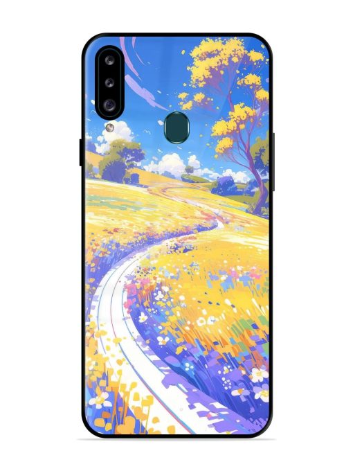 Vibrant Spring Meadow Glossy Soft Edge Case for Samsung Galaxy A20S Chachhi