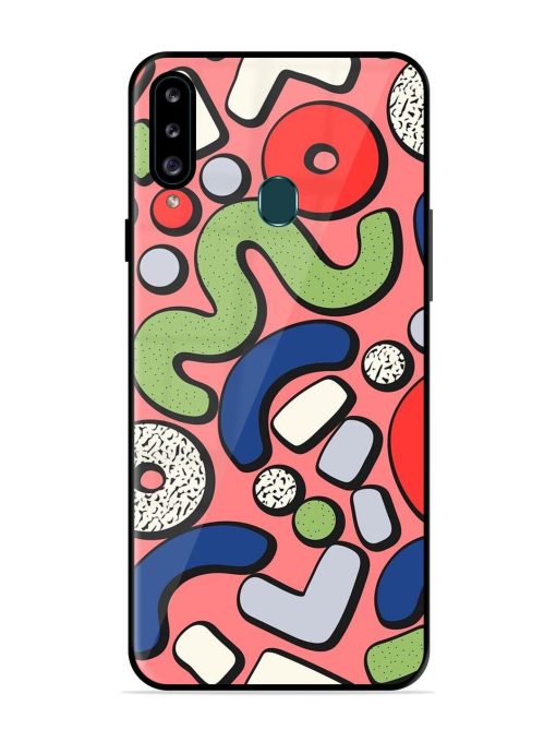 Groovy Geometric Shapes Glossy Soft Edge Case for Samsung Galaxy A20S Chachhi