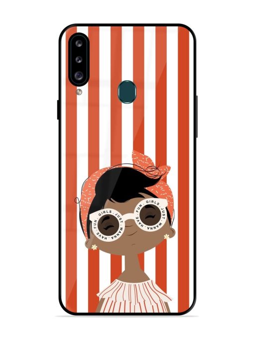 Girls Just Wanna Have Fun Glossy Soft Edge Case for Samsung Galaxy A20S Chachhi