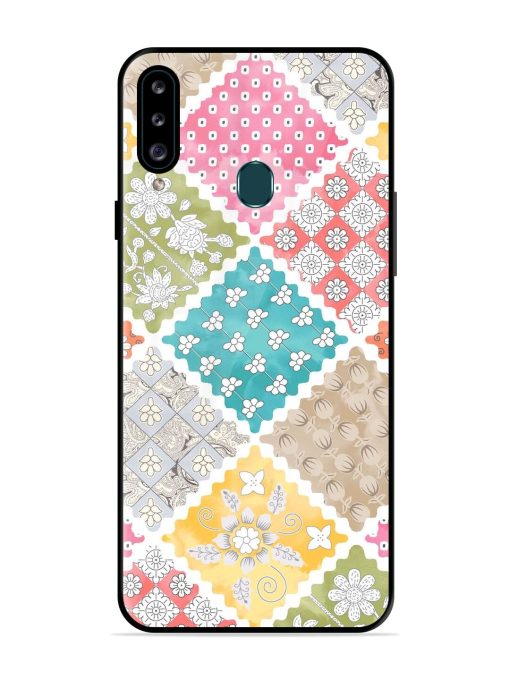 Patchwork Dreamscape Glossy Soft Edge Case for Samsung Galaxy A20S Chachhi