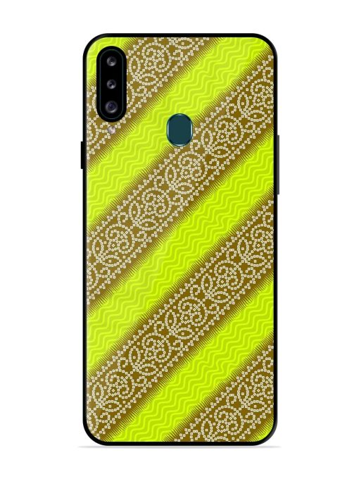 Golden Bandana Bliss Glossy Soft Edge Case for Samsung Galaxy A20S Chachhi