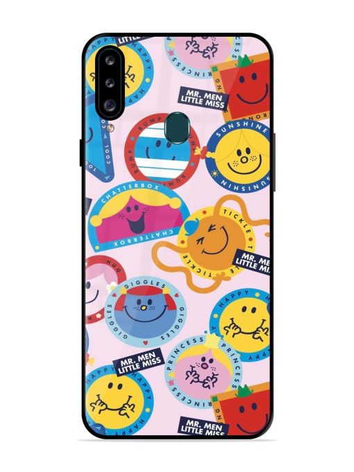 Whimsical Mr. Men & Little Miss Glossy Soft Edge Case for Samsung Galaxy A20S Chachhi