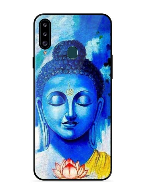 Serene Buddha With Lotus Glossy Soft Edge Case for Samsung Galaxy A20S Chachhi