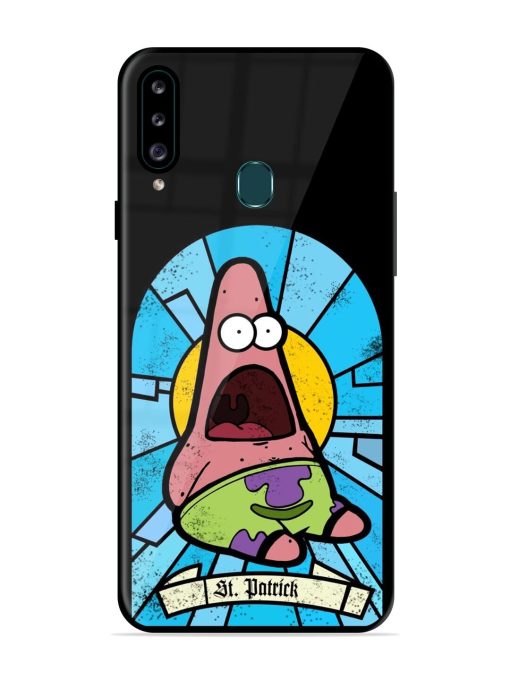 St. Patrick'S Day Stained Glass Patrick Star Glossy Soft Edge Case for Samsung Galaxy A20S Chachhi