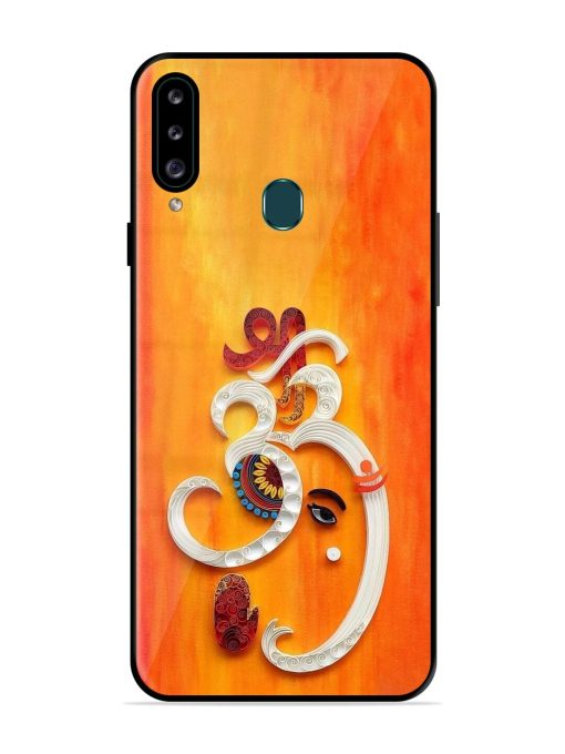 Ganesha In Quilling Art Glossy Soft Edge Case for Samsung Galaxy A20S