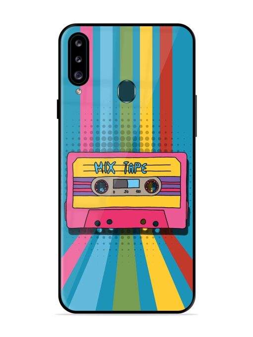 Retro Cassette Tapes Glossy Soft Edge Case for Samsung Galaxy A20S Chachhi