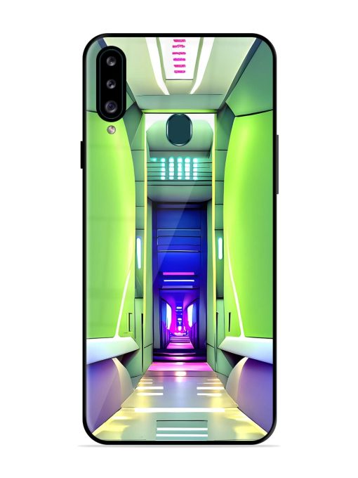 Neon Corridor Glossy Soft Edge Case for Samsung Galaxy A20S Chachhi