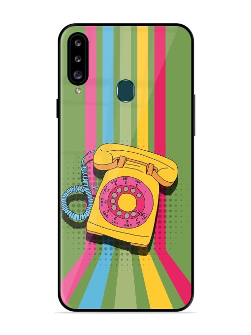 Retro Dialer Glossy Soft Edge Case for Samsung Galaxy A20S Chachhi