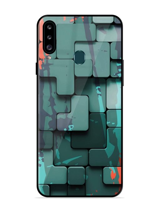 Abstract Geometric Mosaic Glossy Soft Edge Case for Samsung Galaxy A20S Chachhi