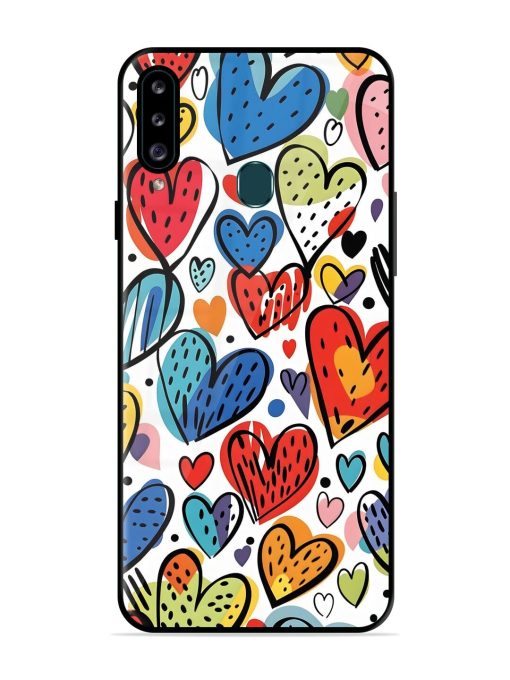 Heartfelt Harmony Glossy Soft Edge Case for Samsung Galaxy A20S Chachhi