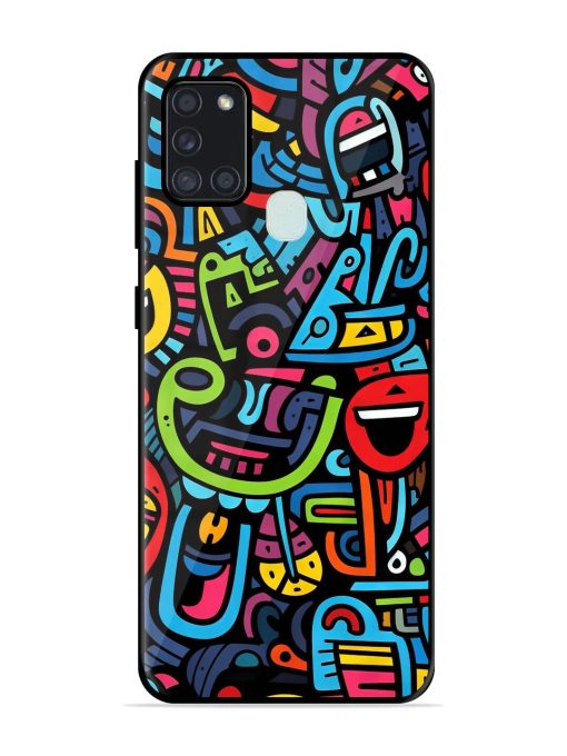 Doodlephoria Glossy Soft Edge Case for Samsung Galaxy A21S Chachhi