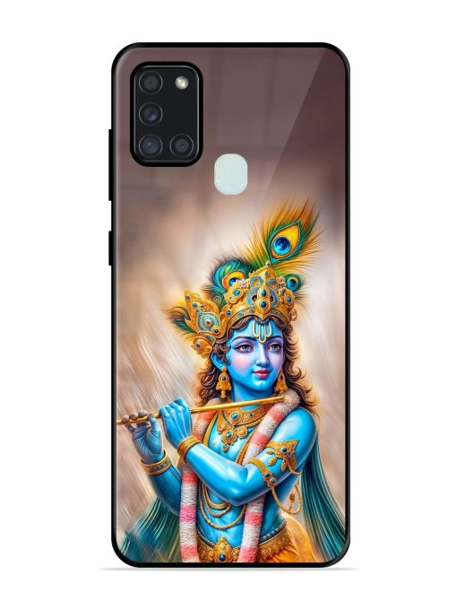 Divine Krishna Glossy Soft Edge Case for Samsung Galaxy A21S Chachhi