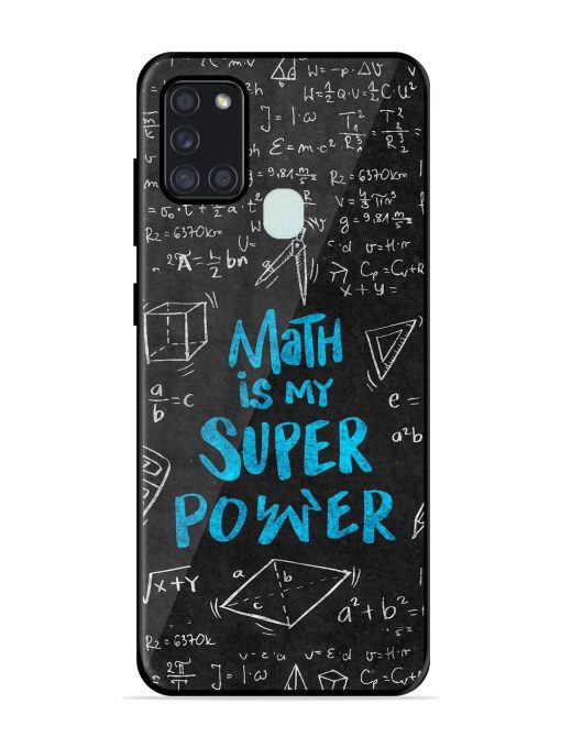 Math Magic Glossy Soft Edge Case for Samsung Galaxy A21S Chachhi