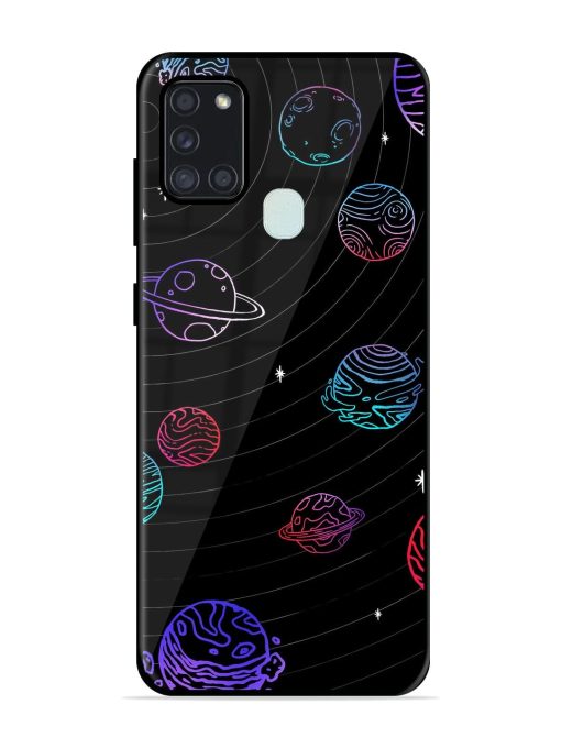 Cosmic Ballet Glossy Soft Edge Case for Samsung Galaxy A21S Chachhi