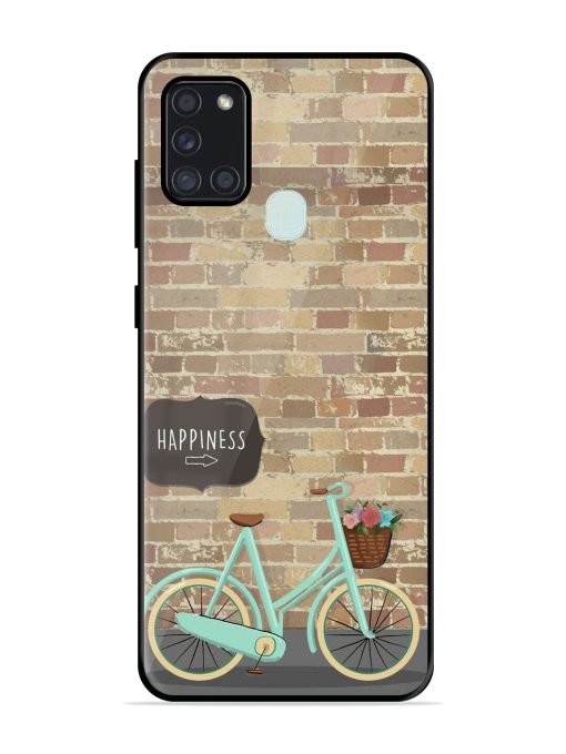 Pedaling Towards Happiness Glossy Soft Edge Case for Samsung Galaxy A21S Chachhi