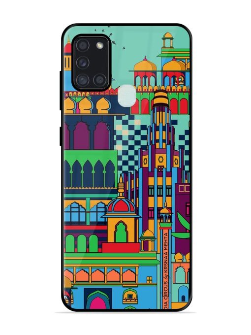 Indian Tapestry Glossy Soft Edge Case for Samsung Galaxy A21S Chachhi