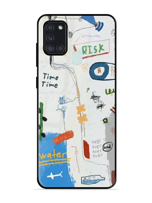 Mind Map Madness Glossy Soft Edge Case for Samsung Galaxy A21S Chachhi