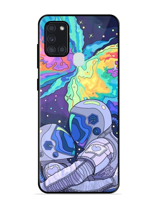 Cosmic Love Glossy Soft Edge Case for Samsung Galaxy A21S Chachhi