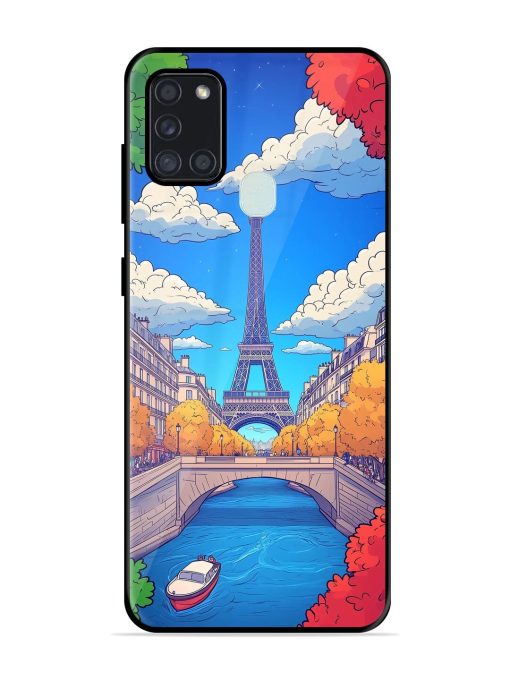 Parisian Panorama Glossy Soft Edge Case for Samsung Galaxy A21S Chachhi