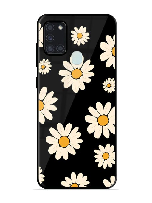 Daisies In The Night Glossy Soft Edge Case for Samsung Galaxy A21S Chachhi