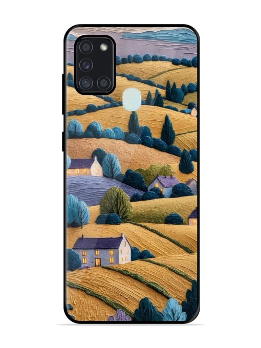 Rolling Hilltop Haven Glossy Soft Edge Case for Samsung Galaxy A21S Chachhi