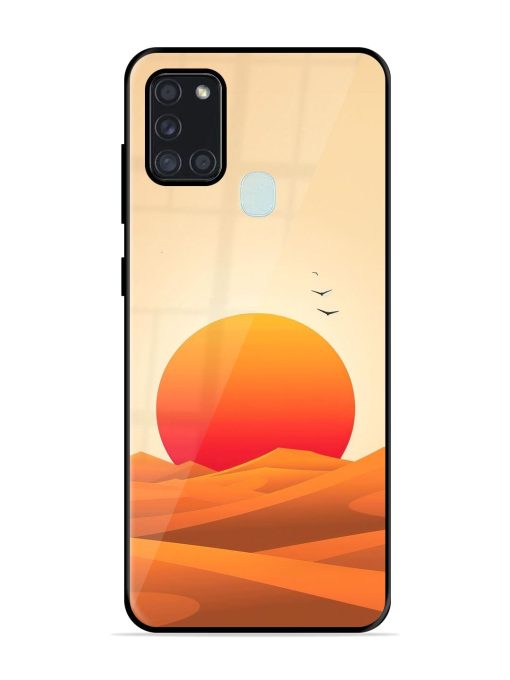 Desert Sunset Glossy Soft Edge Case for Samsung Galaxy A21S