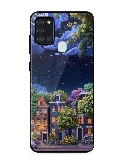 Moonlit Streets Glossy Soft Edge Case for Samsung Galaxy A21S Chachhi