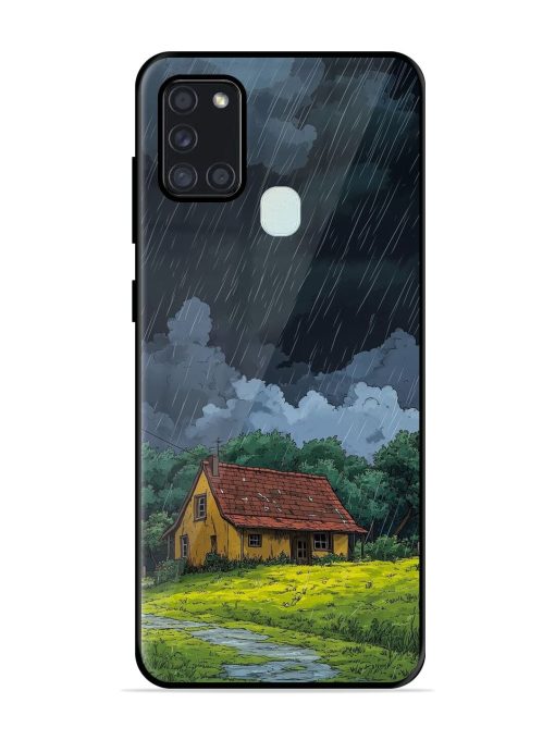 Rainy Day Retreat Glossy Soft Edge Case for Samsung Galaxy A21S Chachhi