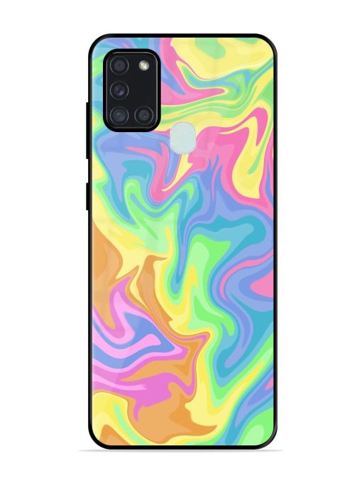 Whimsical Swirl Glossy Soft Edge Case for Samsung Galaxy A21S Chachhi