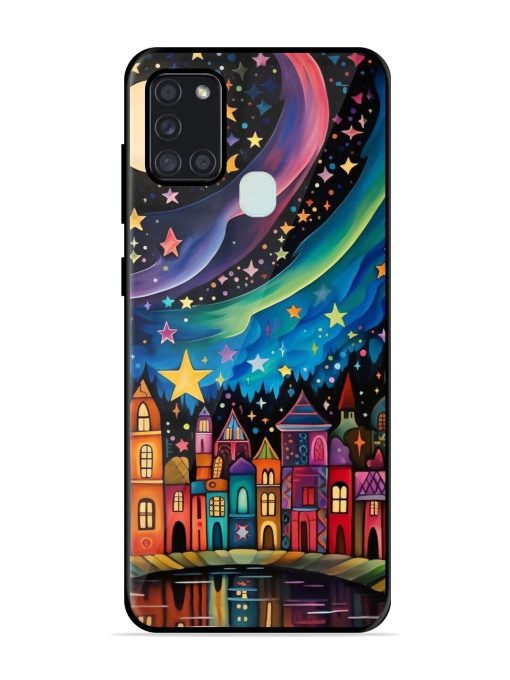 Starlit Village Glossy Soft Edge Case for Samsung Galaxy A21S