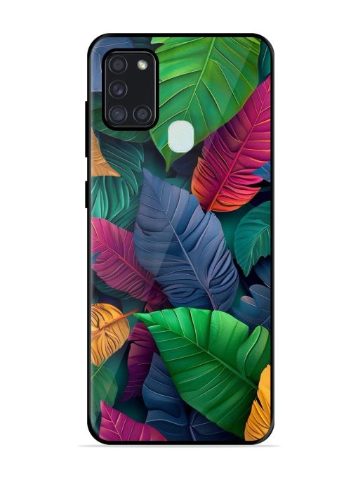Tropical Tapestry Glossy Soft Edge Case for Samsung Galaxy A21S