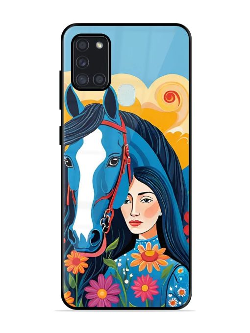 Equine Enchantment Glossy Soft Edge Case for Samsung Galaxy A21S Chachhi