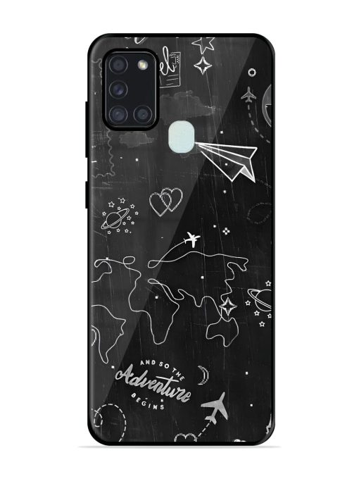 Wanderlust Sketchbook Glossy Soft Edge Case for Samsung Galaxy A21S Chachhi