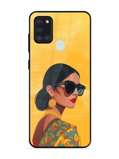 Neon Nightscape Glossy Soft Edge Case for Samsung Galaxy A21S