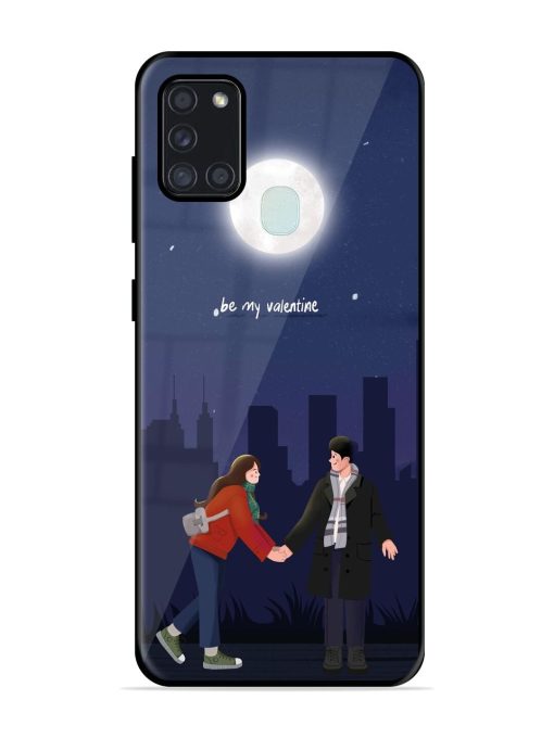 Moonlight Proposal Glossy Soft Edge Case for Samsung Galaxy A21S Chachhi